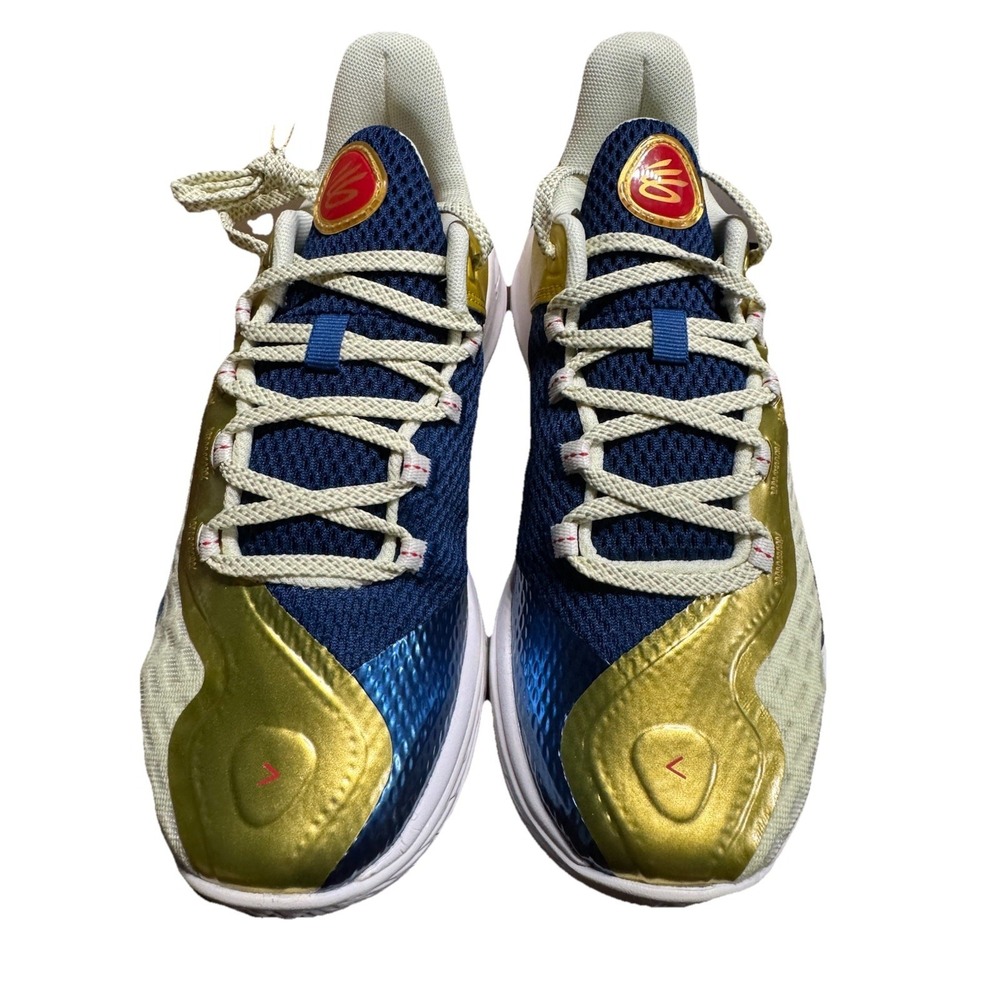 Under Armour GS Curry 11‎ Championship Mindset Sz 7Y Lemon Ice Gold - Picture 3 of 7